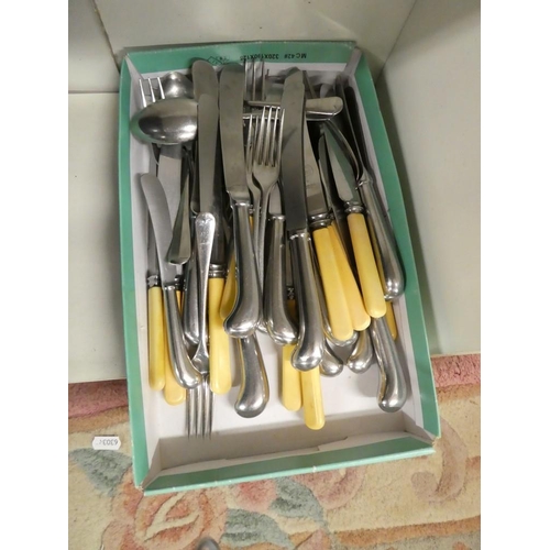 1063 - Box - Assorted Cutlery & Flatware.