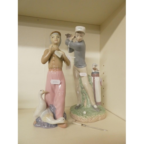 1089 - Lladro Golfer & Similar Figurine.