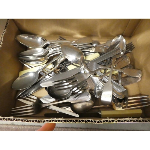 1097 - Box - Assorted Flatware.