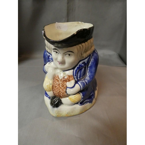 1273 - Antique Pottery Toby Jug.