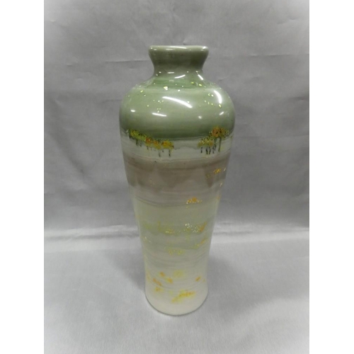 1639 - Modern Japanese Porcelain Extended Baluster Vase, approx 22cm tall.