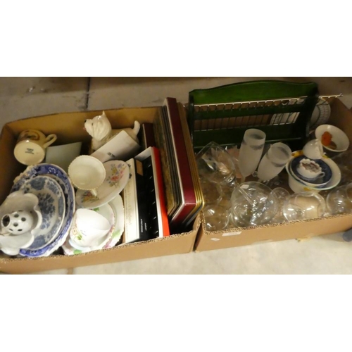 2063 - Two Boxes - Drinking Glasses, Comm Mugs, Place Mats etc.