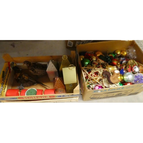 2065 - Two Boxes of Assorted Christmas Decorations.