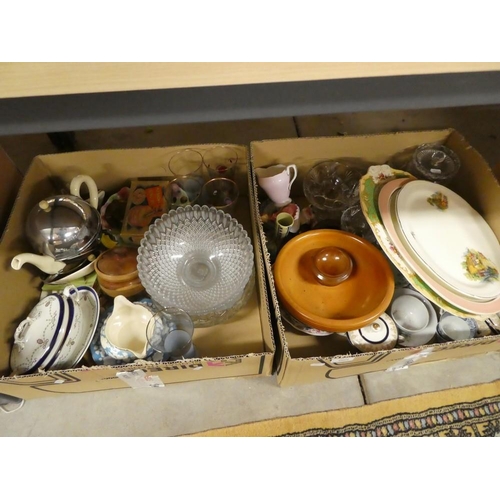 2069 - Two Boxes - Bowls, Ashets etc.