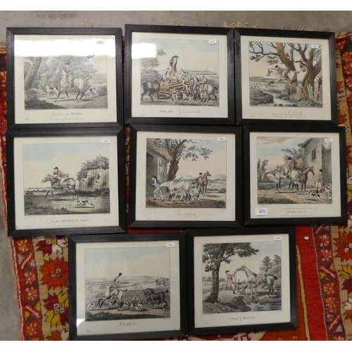 2074 - Eight Framed Sporting Prints.