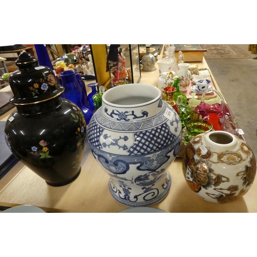 2078 - Three Decorative Pottery Vases.