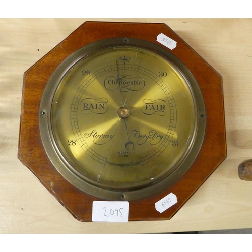 2095 - Edwardian Wall Mounted Barometer.