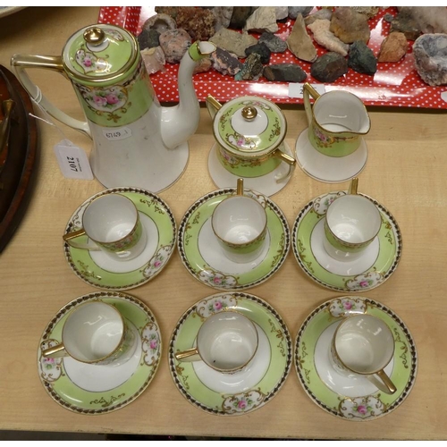 2107 - Noritake Porcelain Coffee Set.