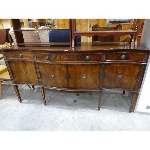 3068 - Mahogany Serpentine Front Sideboard