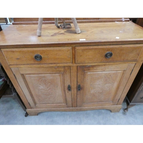 3097 - Edwardian Oak Sideboard