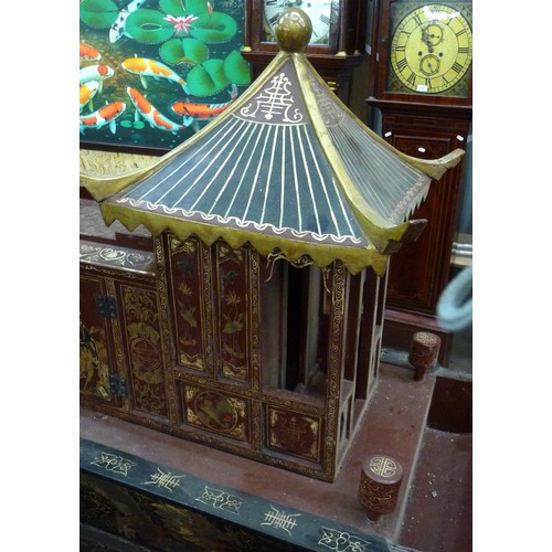 3050 - Chinese Lacquered Wedding Barge