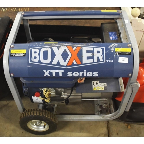 81 - Boxxer XTT Series Portable Generator