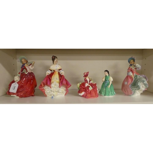 1061 - Five Royal Doulton China Figures - 