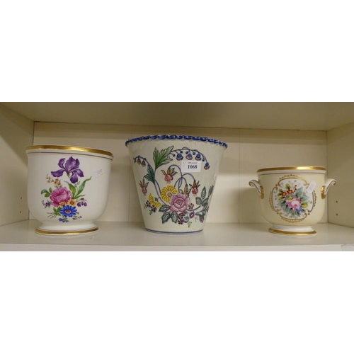 1068 - Three Ceramic Planters.