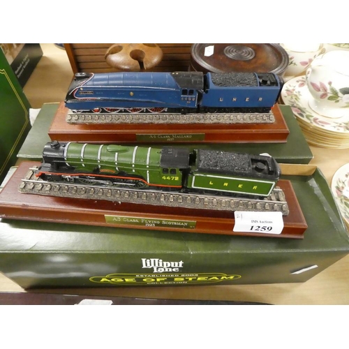 1259 - Two Boxed Lilliput Lane Age of Steam Locomotives.