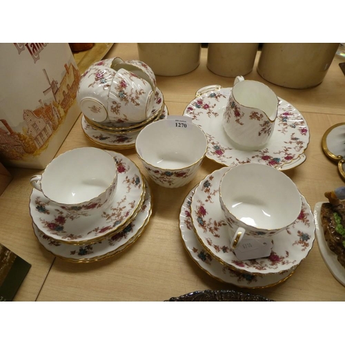 1270 - Minton Ancestral China Tea Set.