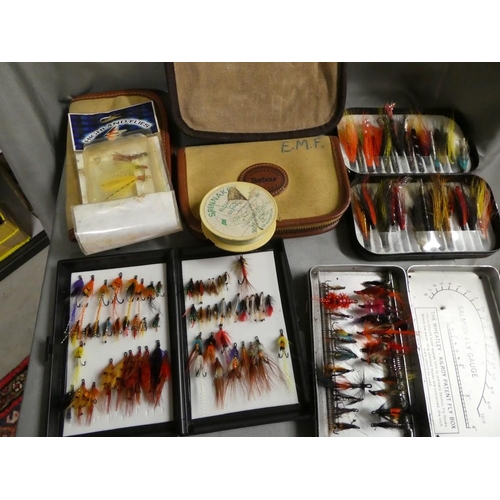 1360 - Box - Cases of Assorted Fishing Flies.