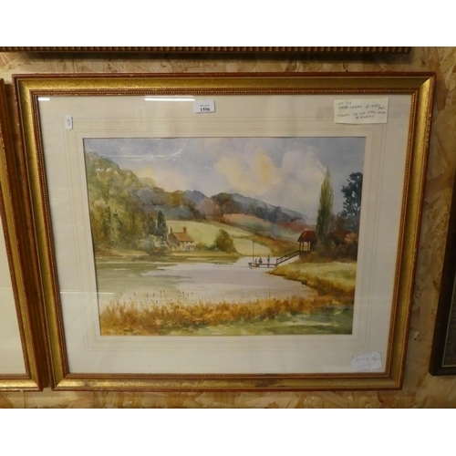 1596 - Framed Watercolour Entitled 