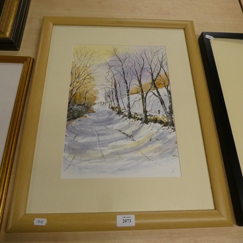 2073 - Framed Watercolour Entitled 