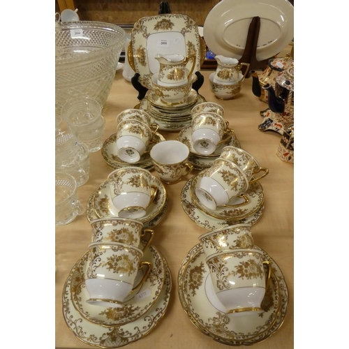 2095 - Meito China White & Gilt Tea Set.