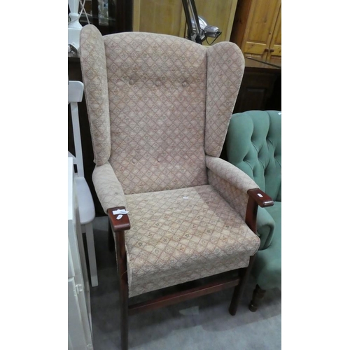 3064 - Fabric Wingback Armchair