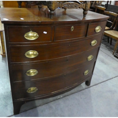 3095 - Victorian Mahogany Bow Front Three over Three Drawer Chest
Length: 106
Height: 100
Depth: 57
Dimensi... 