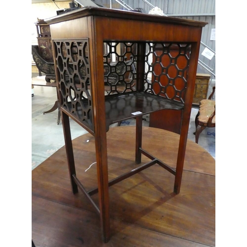 3106 - Edwardian Mahogany Fretwork Occasional Table
Length: 46
Height: 76
Depth: 36
Dimensions in CM and ar... 