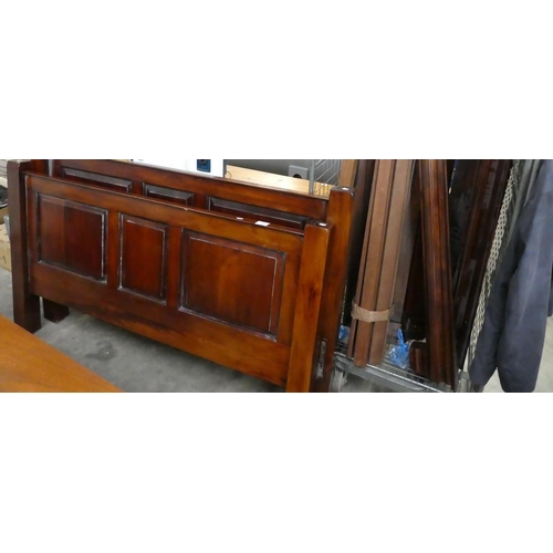 3549 - Mahogany Kingsize Four Poster Bed Frame