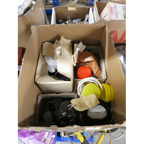 123 - Box of Assorted Gauges and Meters