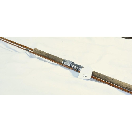 398 - J.J.S. Walker Bamfton & Co of Alnwick 8ft 2 Piece Fishing Rod