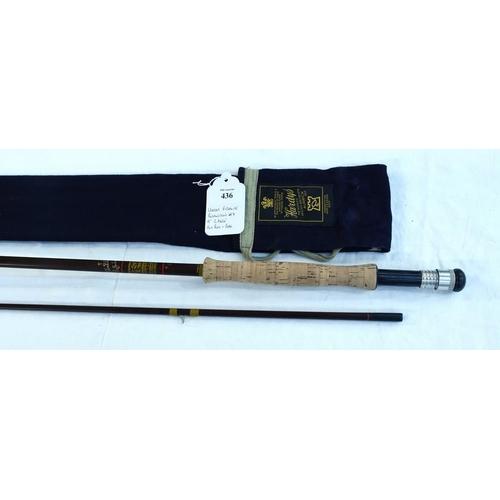 436 - Hardy Fibalite  #7 Perfection 9ft 2 Piece Fly Rod & Bag