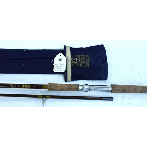 445 - Hardy Fibalite Spinning No1 10ft 2 Piece Spinning Rod & Bag