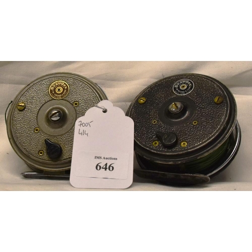 646 - 2 Vintage Fly Reels