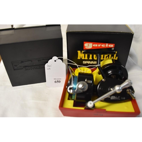 650 - Garcia Mitchell 300 Spinning Reel with Spare Spool in Original Packaging