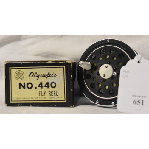 651 - Olympic No 440 Fly Reel with Box