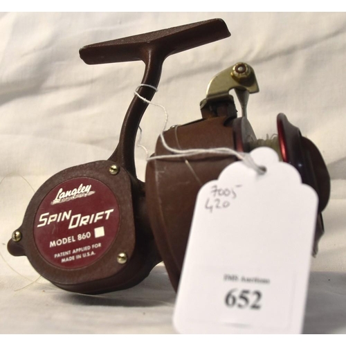 652 - Langley Spin Drift Model 860 Spinning Reel