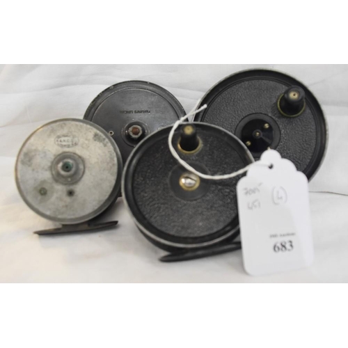 683 - 4 Vintage Fly Reels