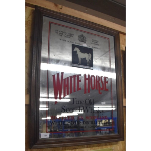 714 - Advertising Mirror 'White Horse Scotch Whisky'