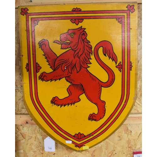 718 - Painted Rampant Lion Sign