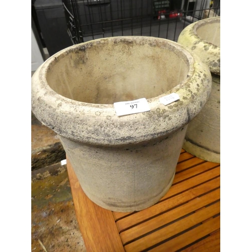 97 - Clay Chimney Pot Planter