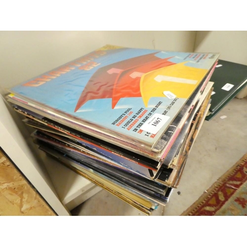 1067 - Assorted Vinyl LP Records - Elton John, Boney M, Shakin Stevens etc.