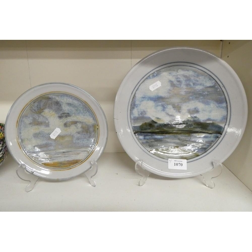 1070 - Two Highland Stoneware Plates.