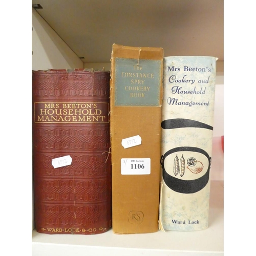 1106 - Three Vintage Cookery Books - Two Mrs Beatons & One Constance Spry.