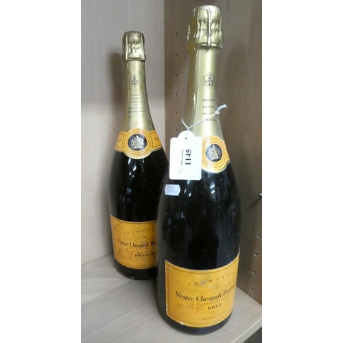 1145 - Two Magnum Bottles of Veuve Clicquot Ponsardin Champagne.