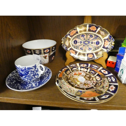 1587 - Collection of Royal Crown Derby Porcelain, Cup & Saucer, Bowl, Dish etc.