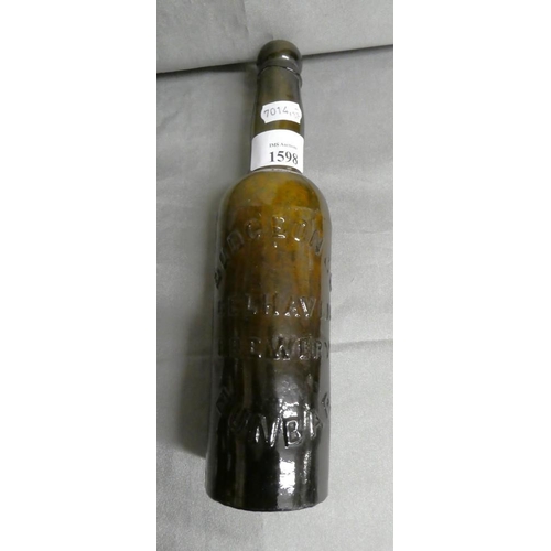 1598 - Early 20th Century Machine Moulded Belhaven Glass Beer Bottle.