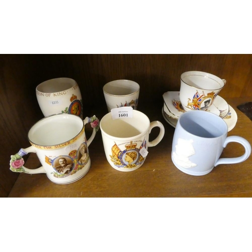 1601 - Collection of Assorted Royal Commemorative Mugs & Plates.