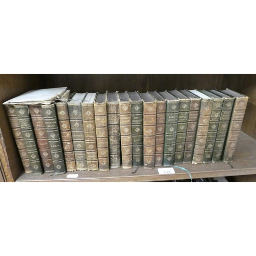 1606 - Assorted Leatherbound Dickens Novels.