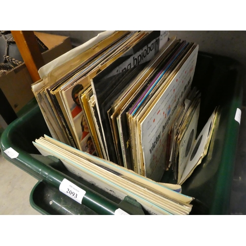 2093 - Box - Assorted LP Records, Classical, Folk, Compilations etc.