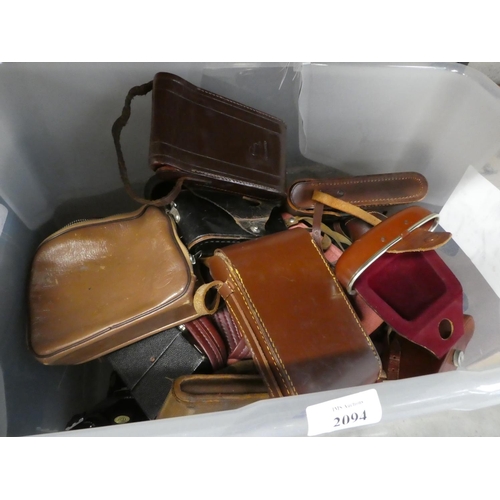 2094 - Box - Assorted Cameras & Camera Cases.